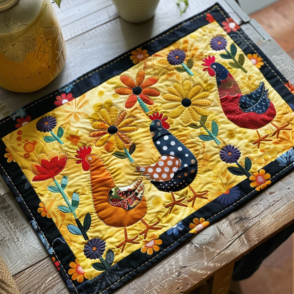 Chicken Quilted Placemats – Ramona