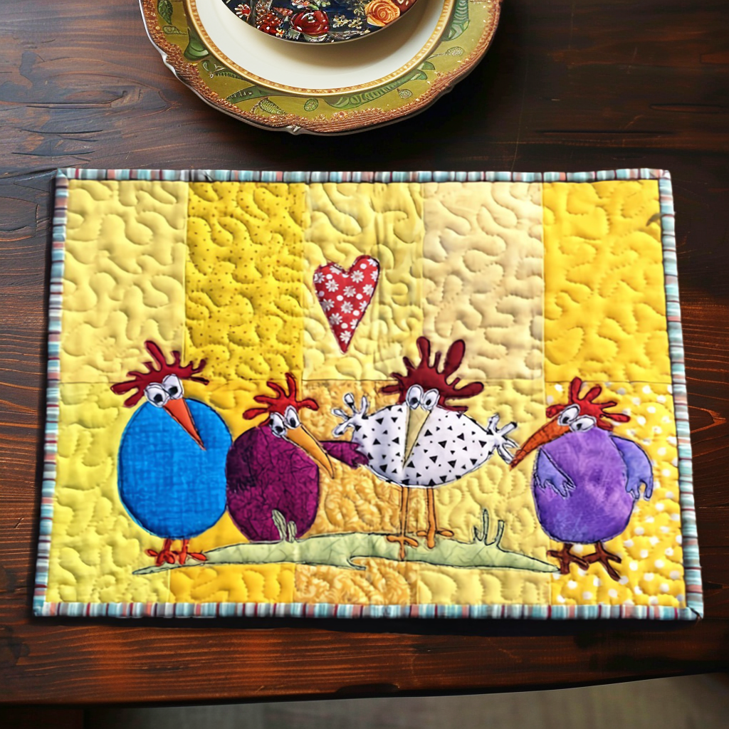 Chicken Quilted Placemats – Ramona