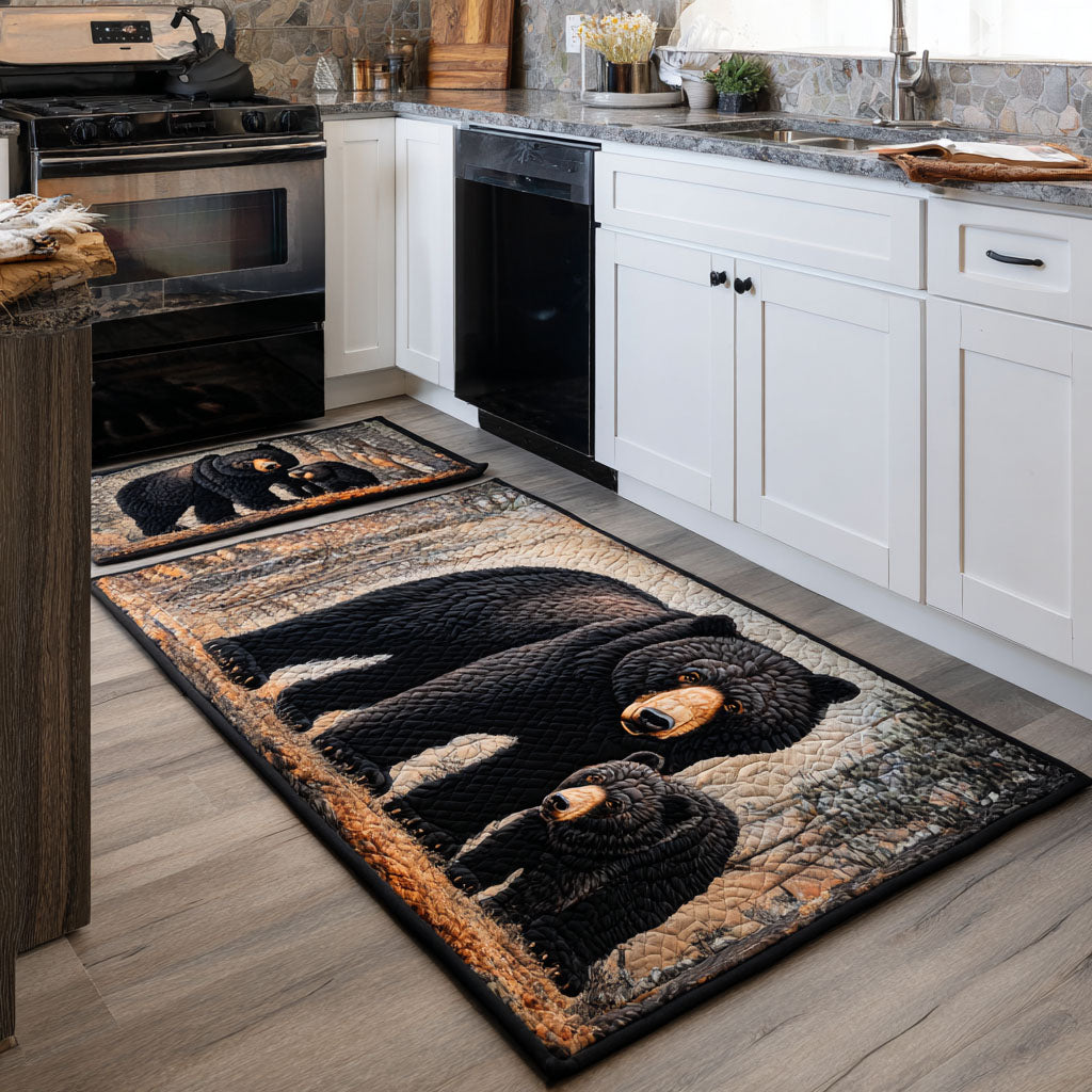 Bear in the Wild 2-Piece Kitchen Mat Set – Reina