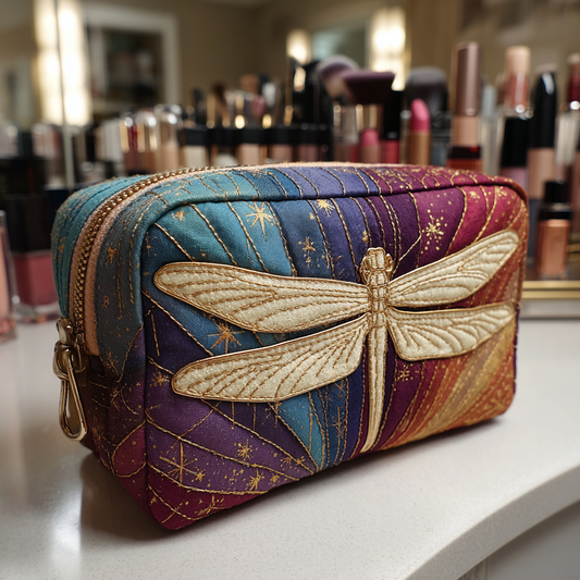 Dragonfly Quilted Toiletry Bag