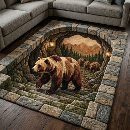 Alpine Bear Decorative Area Rug