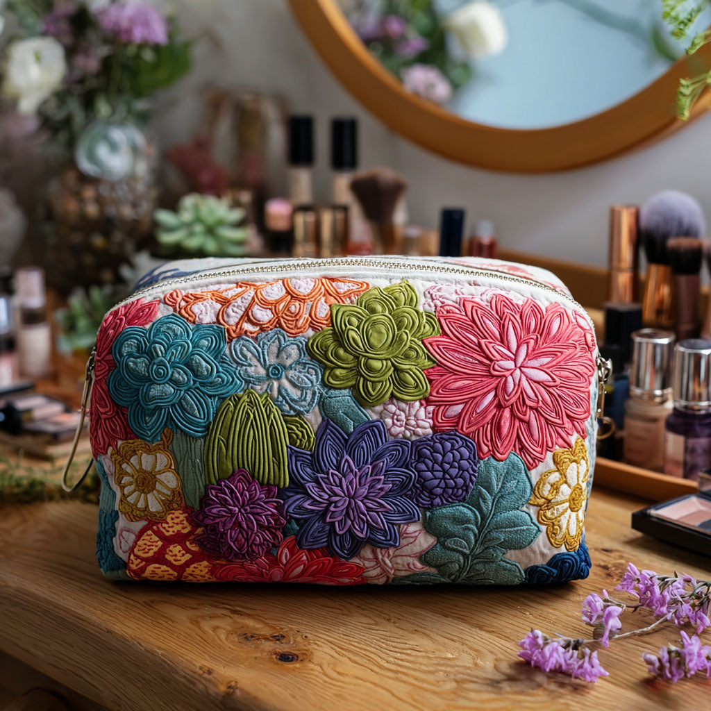 Garden Quilted Toiletry Bag