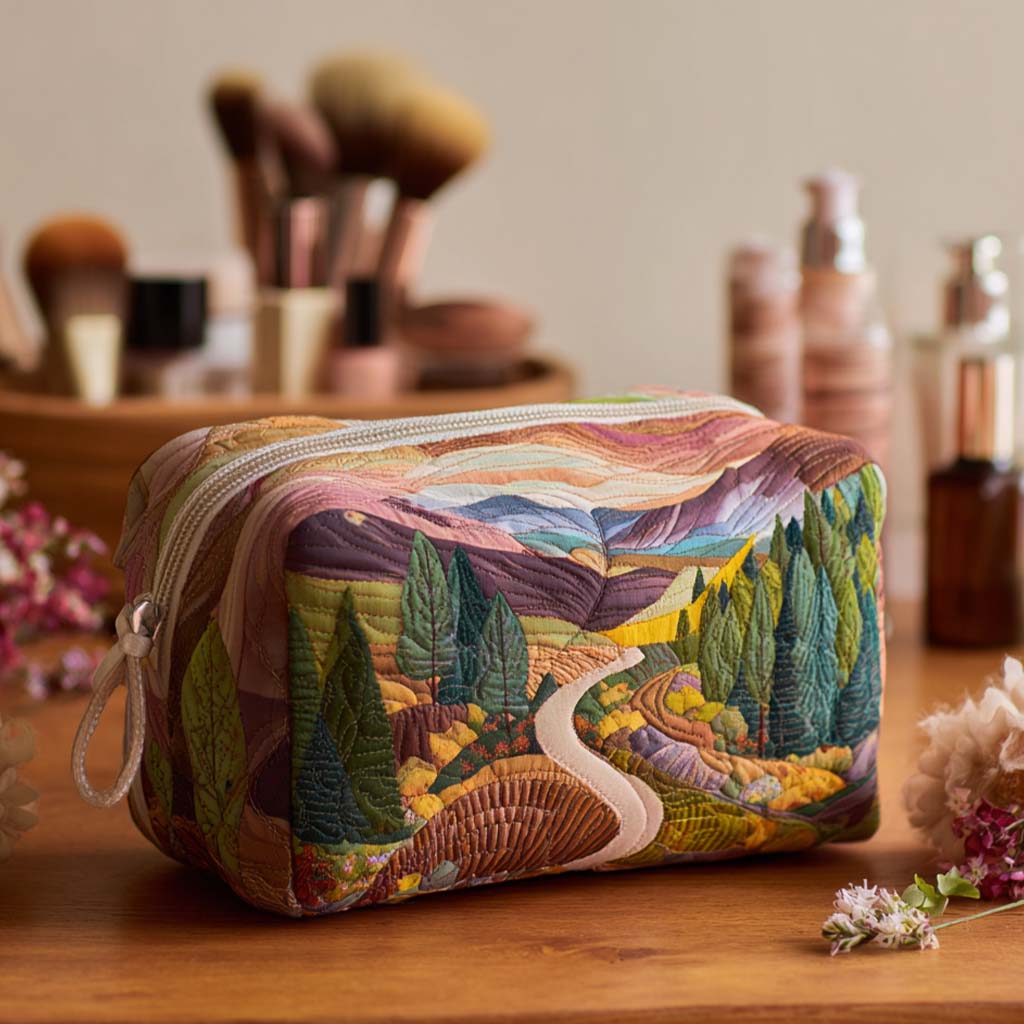 Valley of Peace Quilted Toiletry Bag