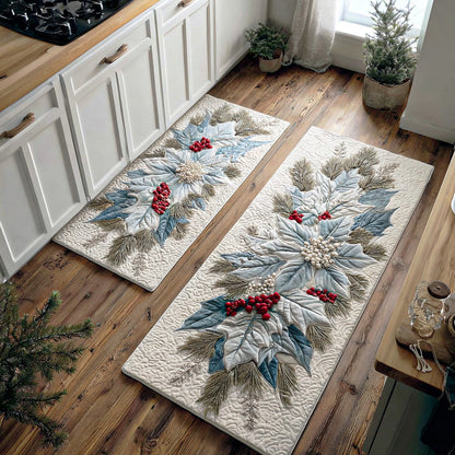 Christmas Star Charm 2-Piece Kitchen Mat Set