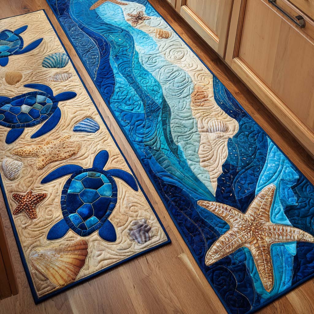 Soft Swimmer 2-Piece Kitchen Mat Set