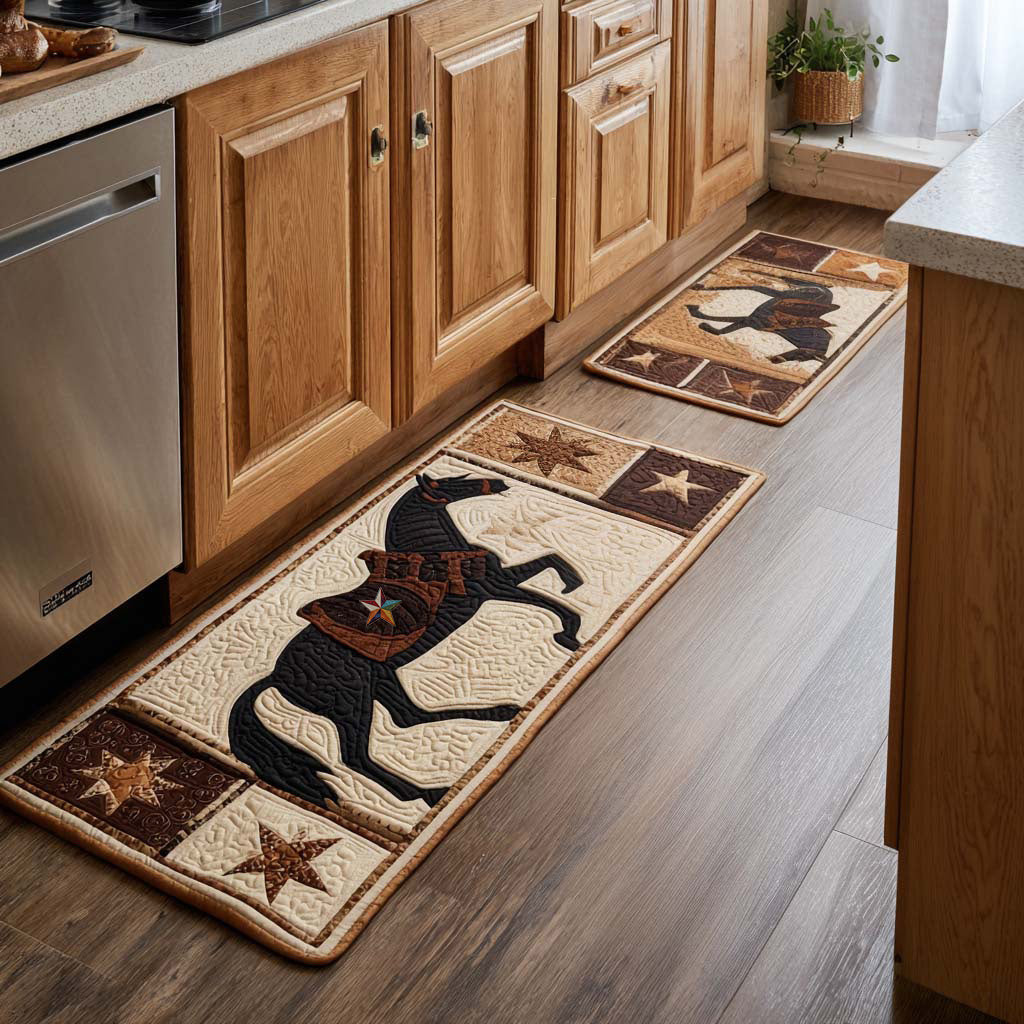 Star Horse 2-Piece Kitchen Mat Set