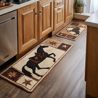 Star Horse 2-Piece Kitchen Mat Set