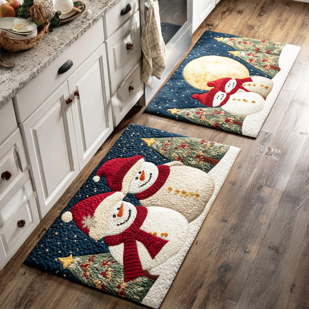 Snow Friends 2-Piece Kitchen Mat Set