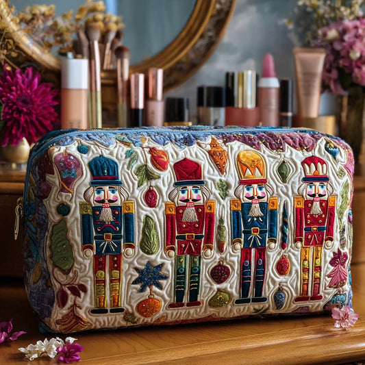 Shiny Nutcracker Quilted Toiletry Bag