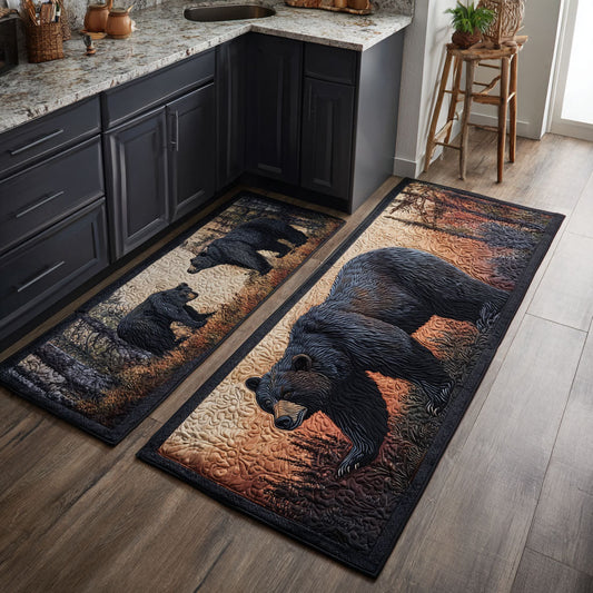 Bear Sanctuary 2-Piece Kitchen Mat Set