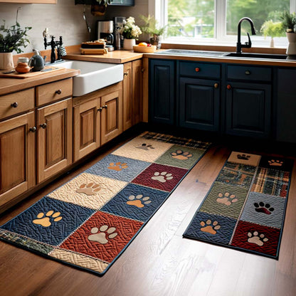 Paw Prints 2-Piece Kitchen Mat Set – Selene