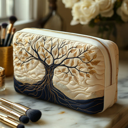 Tree of Life Quilted Toiletry Bag – Selina