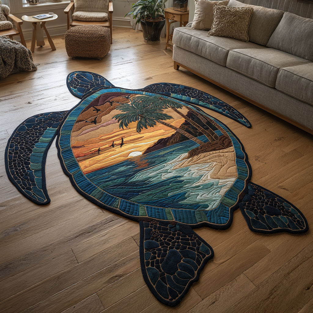 Paradise Coast Turtle Shaped Area Rug