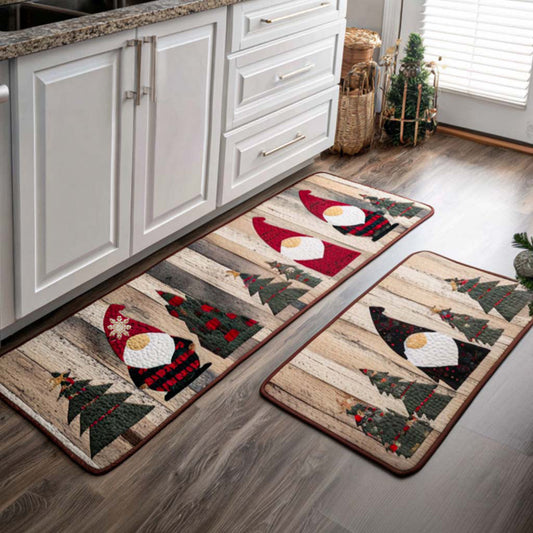 Sparkling Snow 2-Piece Kitchen Mat Set