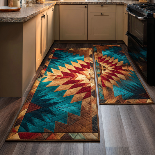 Southwestern 2-Piece Kitchen Mat Set – Sienna