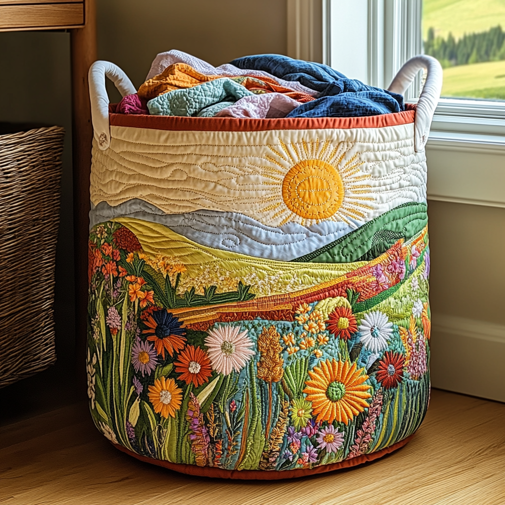 Sunshine | Quilted Storage Basket