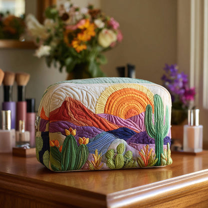 Sunrise in Desert Quilted Toiletry Bag