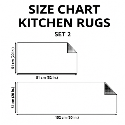 Radiant Tree Path 2-Piece Kitchen Mat Set