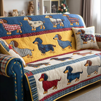 In Essential Style Quilted Sofa Cover