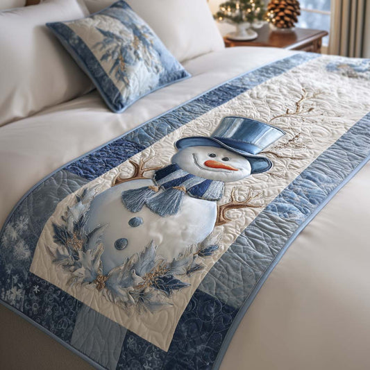 Frozen Charm Quilted Bed Runner