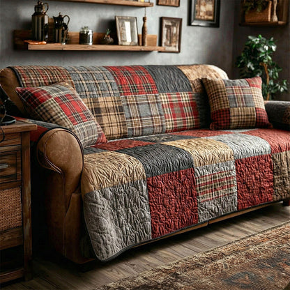in Traditional Style Quilted Sofa Cover