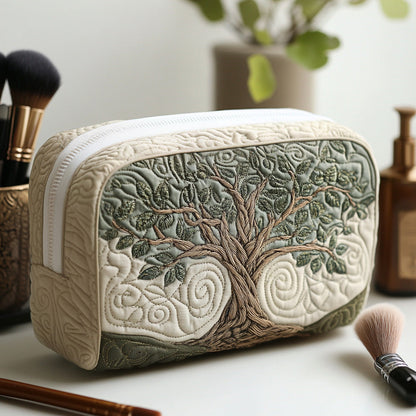 Tree of Life Roots Quilted Toiletry Bag