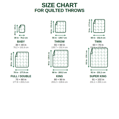 Autumn Pugs Quilted Blanket