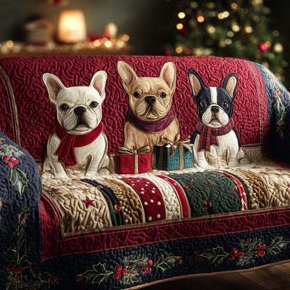 Bulldog French Quilted Sofa Cover