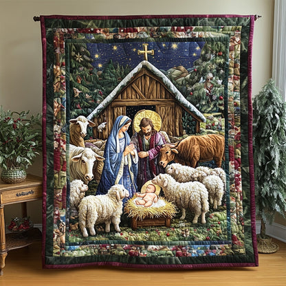 Christmas Bethlehem Textile Wall Art