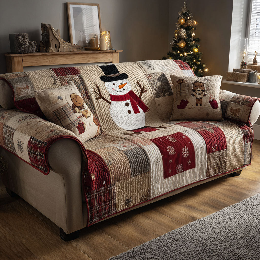 Frost D Winter Quilted Sofa Cover