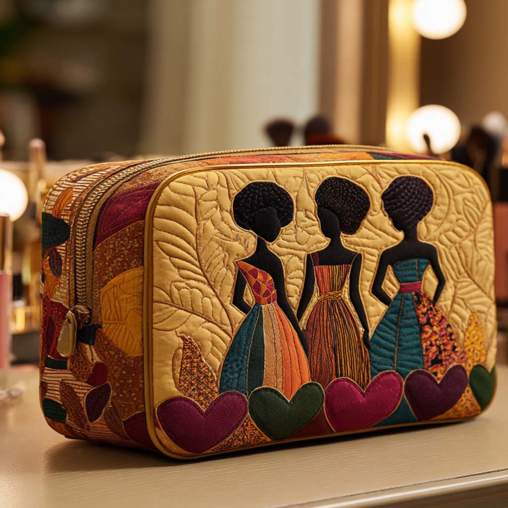 Friendship Hearts Quilted Toiletry Bag – Vivian