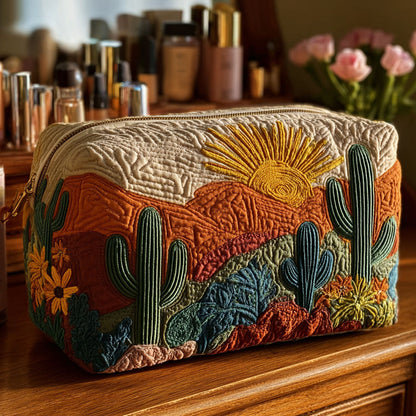 Desert Flora Quilted Toiletry Bag