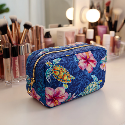 Sea Turtle Quilted Toiletry Bag – Whitney