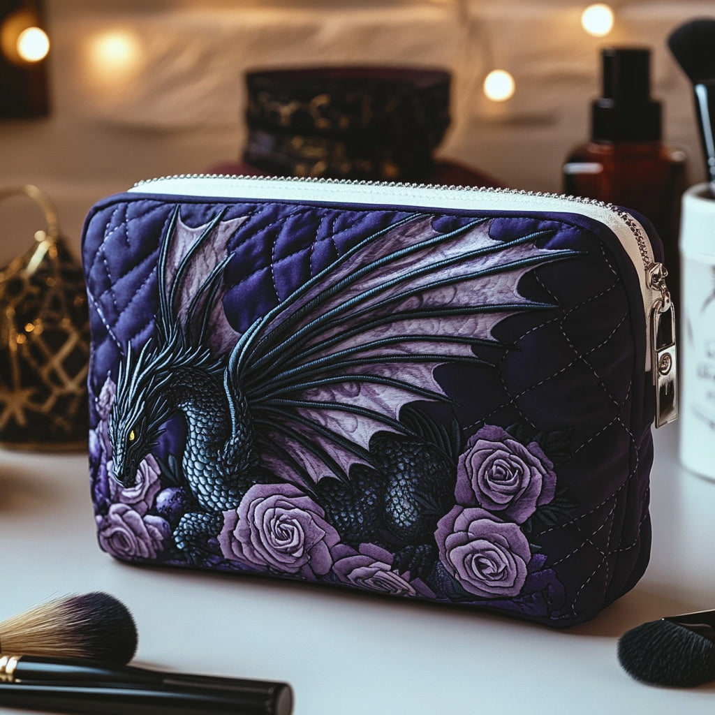 Elegant Flower Quilted Toiletry Bag – Wilhelmina