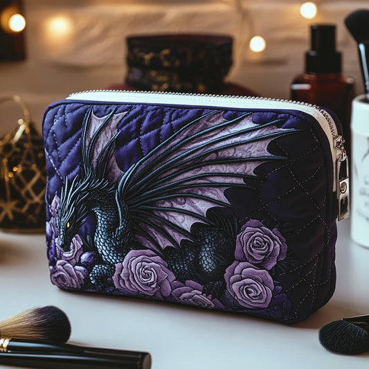 Elegant Flower Quilted Toiletry Bag – Wilhelmina