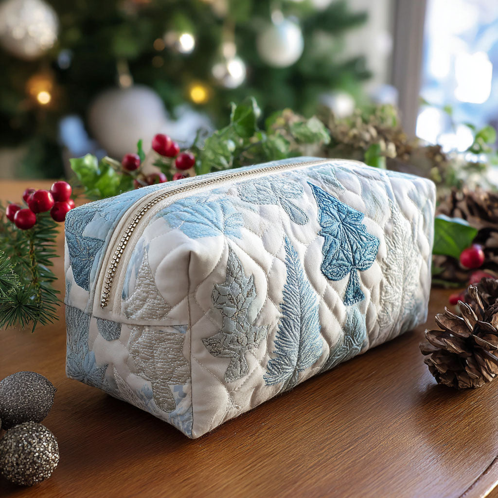 Christmas Theme Quilted Toiletry Bag