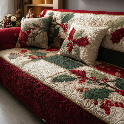 Pattern Winter Quilted Sofa Cover – Winnifred
