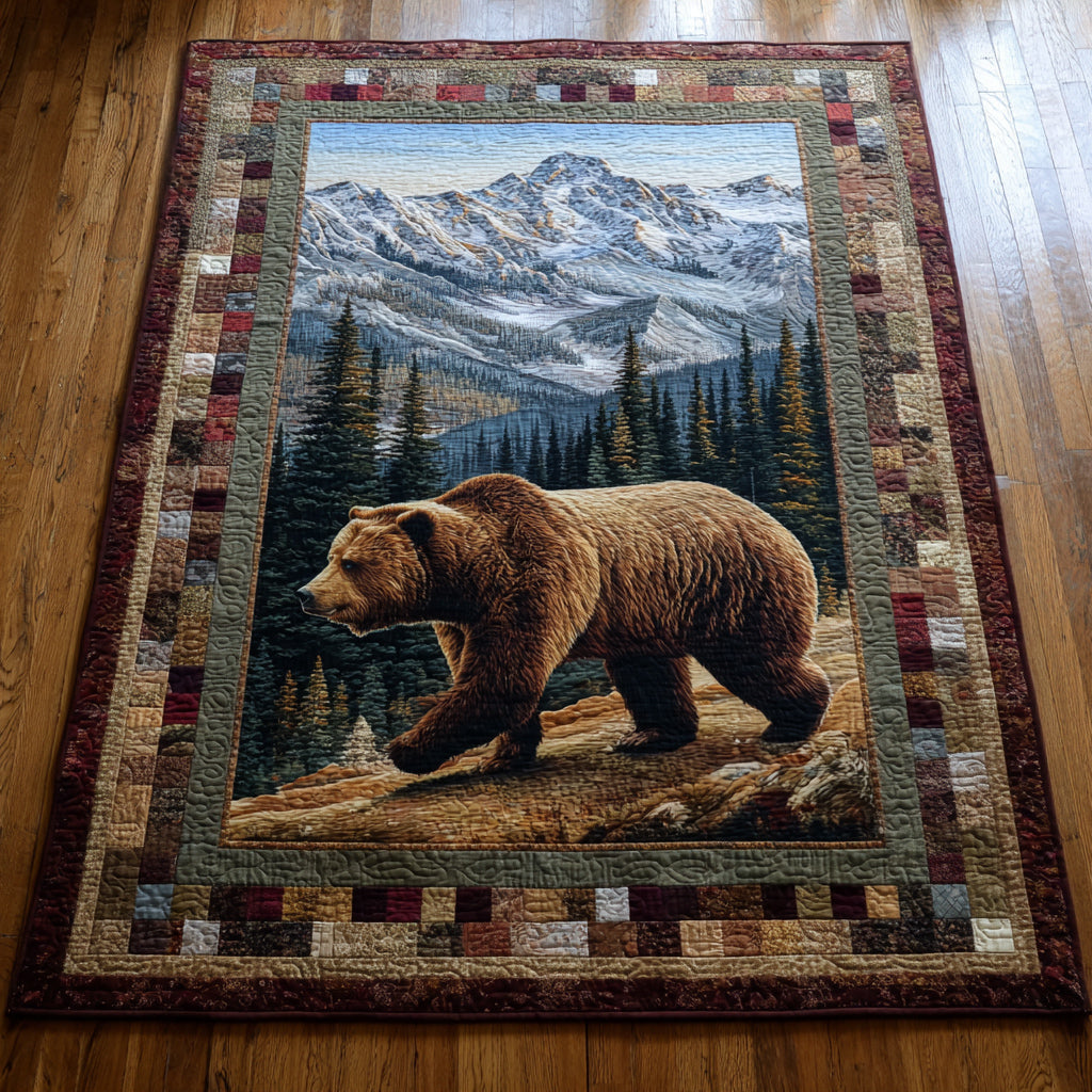 Alpine Spirit Bear Decorative Area Rug
