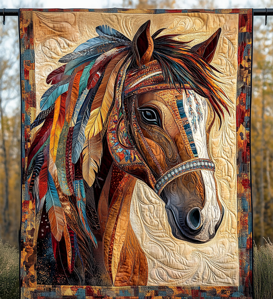Brave Spirit Horse Textile Wall Art