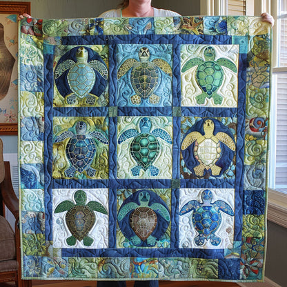 Turtle Tide Quilted Blanket – Zadie