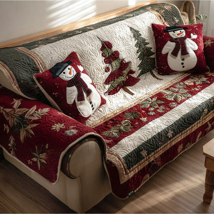 Evening Atmosphere Quilted Sofa Cover