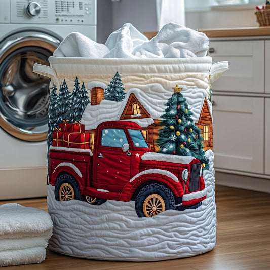 Christmas Gift Delivery Quilted Storage Basket