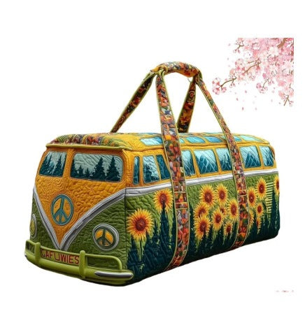 Goldenvana Quilted Weekend Duffle Bag
