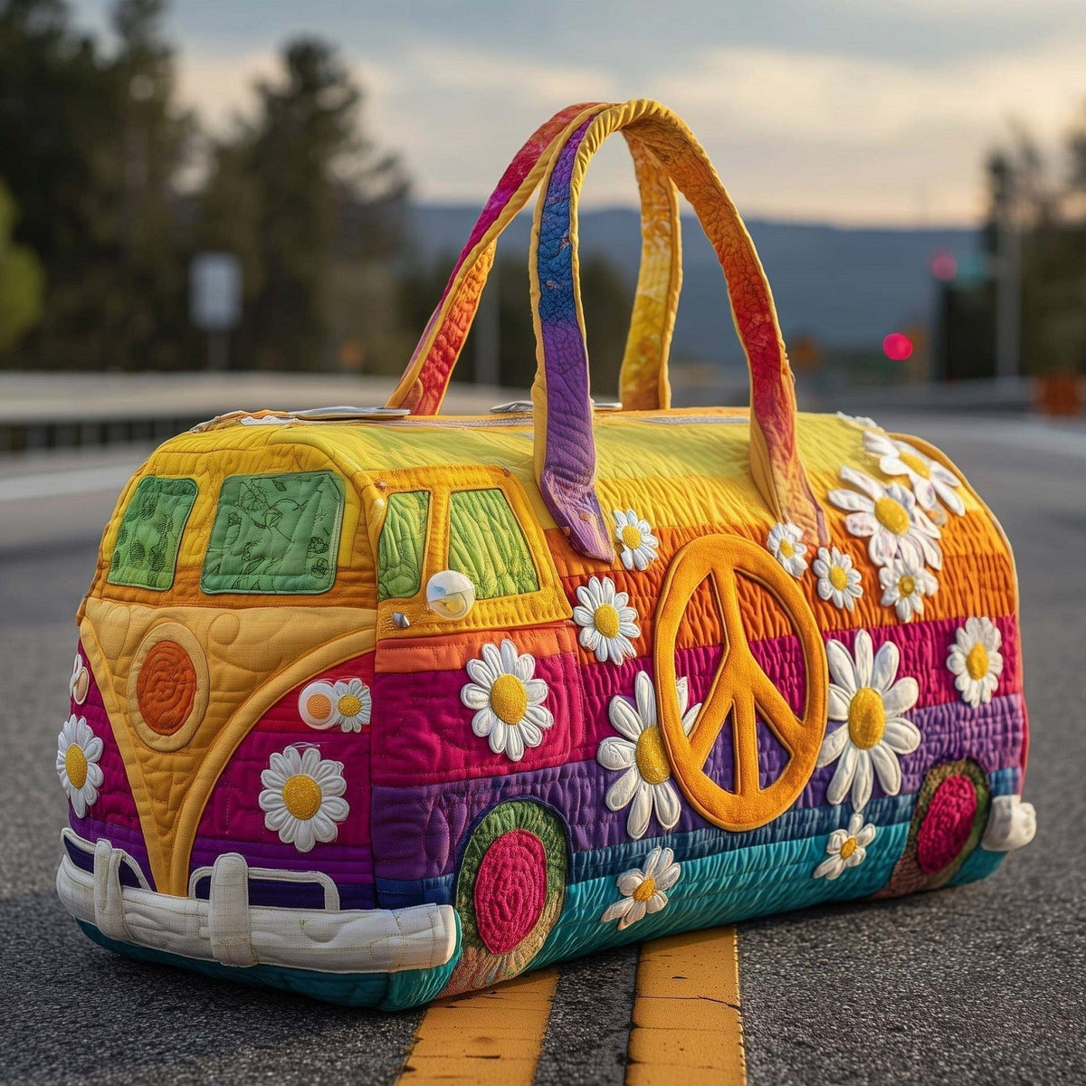 Daisyvana Quilted Weekend Duffle Bag