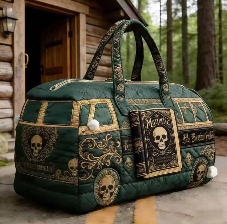 Skull Spellbook Weekend Duffle Bag